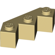 Lego kostka (kostička) 3x3 zuby, béžová (246205, 4129801, 4282562, 4598467)